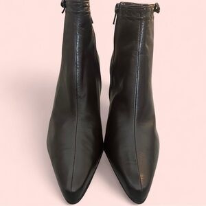 NWOT! Chocolate brown leather ankle boots